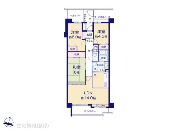 中古マンション 千葉県柏市中新宿１丁目11-10 千代田常磐線北小金駅 1,890万円