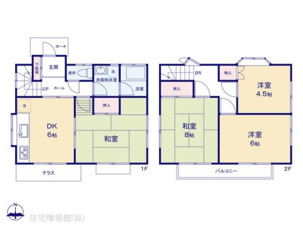 中古戸建 東京都東大和市芋窪４丁目1548-11 多摩モノレール上北台駅 2,399万円