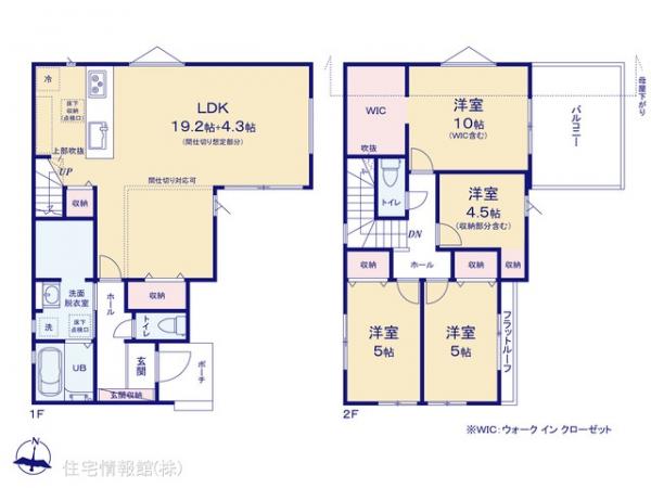新築戸建 千葉県流山市大字東深井860-142 東武野田線運河駅 4,999万円