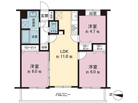 中古マンション 川口市中青木５丁目 JR京浜東北線西川口駅 3,580万円