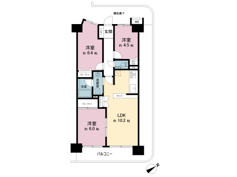 中古マンション 相模原市中央区富士見６丁目 JR横浜線相模原駅 2,499万円