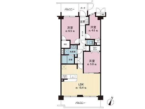 中古マンション 柏市名戸ケ谷１丁目 東武野田線新柏駅 2,190万円