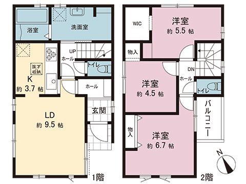 新築戸建 東久留米市前沢５丁目 西武新宿線花小金井駅 3,880万円