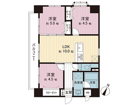 中古マンション 座間市小松原１丁目 小田急江ノ島線南林間駅 1,980万円