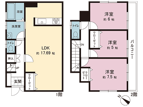 中古戸建 川越市大字今福 西武新宿線南大塚駅 2,299万円