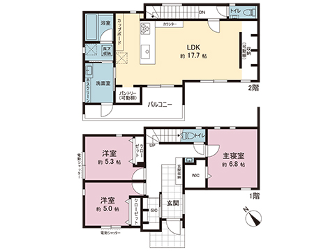 新築戸建 町田市大蔵町 小田急多摩線はるひ野駅 5,980万円
