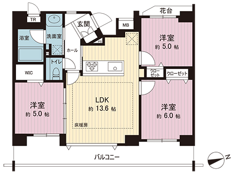 中古マンション 横須賀市公郷町２丁目 JR横須賀線衣笠駅 2,298万円