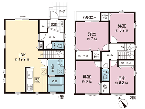 新築戸建 平塚市幸町 JR東海道本線(東京〜熱海)平塚駅 4,999万円