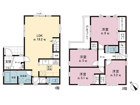 新築戸建 平塚市幸町 JR東海道本線(東京〜熱海)平塚駅 4,999万円