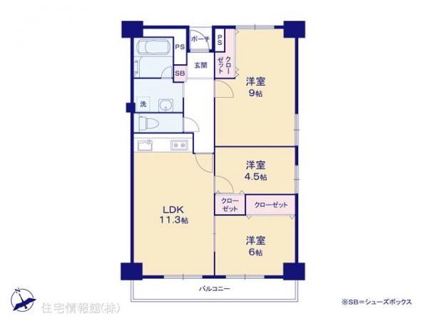 中古マンション 千葉県松戸市日暮７丁目1-1 JR武蔵野線新八柱駅 2,295万円