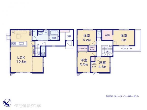 新築戸建 埼玉県上尾市中妻５丁目12-42 JR高崎線北上尾駅 5,148万円