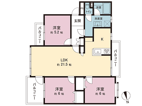 中古マンション 横浜市青葉区あざみ野３丁目 東急田園都市線あざみ野駅 5,099万円