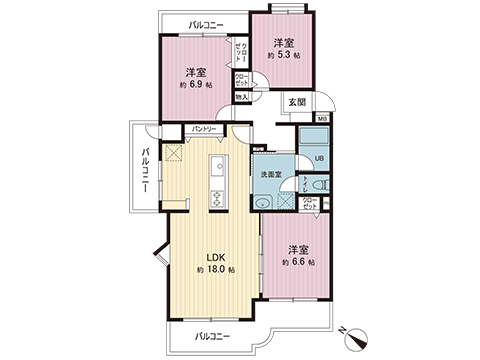 中古マンション 横浜市青葉区鴨志田町 東急田園都市線青葉台駅 2,398万円