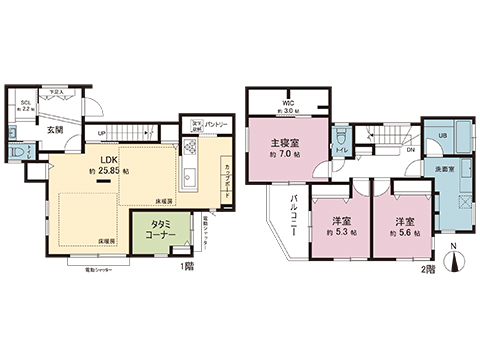 中古戸建 町田市成瀬１丁目 JR横浜線成瀬駅 7,280万円