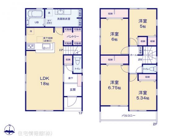 新築戸建 神奈川県川崎市麻生区千代ケ丘７丁目23 小田急線新百合ヶ丘駅 6,480万円