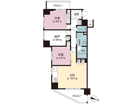 中古マンション 平塚市宮の前 JR東海道本線(東京〜熱海)平塚駅 4,780万円