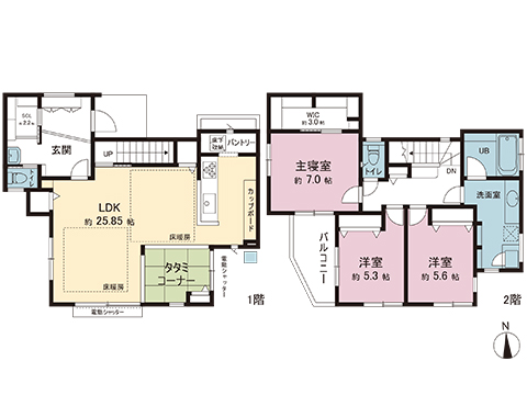 中古戸建 町田市成瀬１丁目 小田急線玉川学園前駅 7,280万円