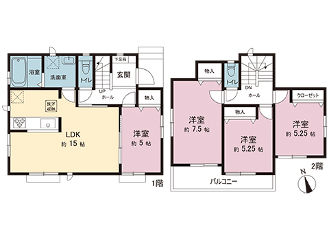 新築戸建 宇都宮市鶴田町 JR日光線鶴田駅 2,590万円