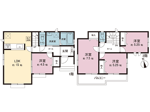 新築戸建 宇都宮市鶴田町 JR日光線鶴田駅 2,590万円