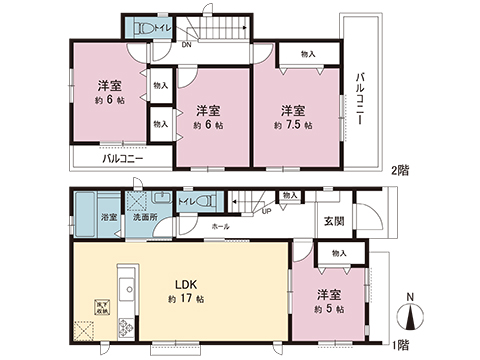 新築戸建 藤沢市湘南台６丁目 横浜市営地下鉄ブルーライン湘南台駅 7,190万円