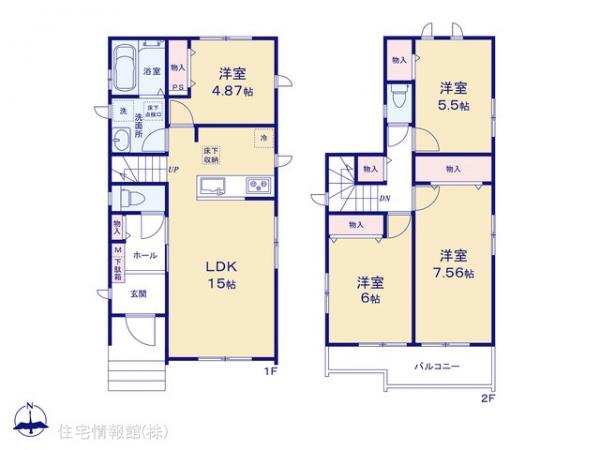 新築戸建 埼玉県草加市氷川町580-1 東武伊勢崎線草加駅 5,590万円