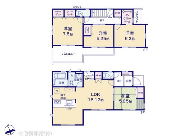 新築戸建 埼玉県川口市在家町7-8 JR武蔵野線東浦和駅 4,980万円