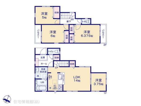 新築戸建 東京都江戸川区篠崎町３丁目23-6 都営新宿線篠崎駅 5,990万円