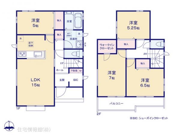 新築戸建 埼玉県吉川市中曽根２丁目16-15 JR武蔵野線吉川美南駅 4,790万円