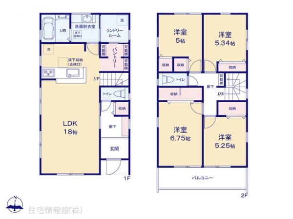 新築戸建 神奈川県川崎市麻生区千代ケ丘７丁目23 小田急線新百合ヶ丘駅 6,280万円