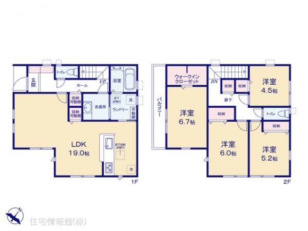 新築戸建 千葉県船橋市上山町２丁目360-17 JR武蔵野線船橋法典駅 3,980万円