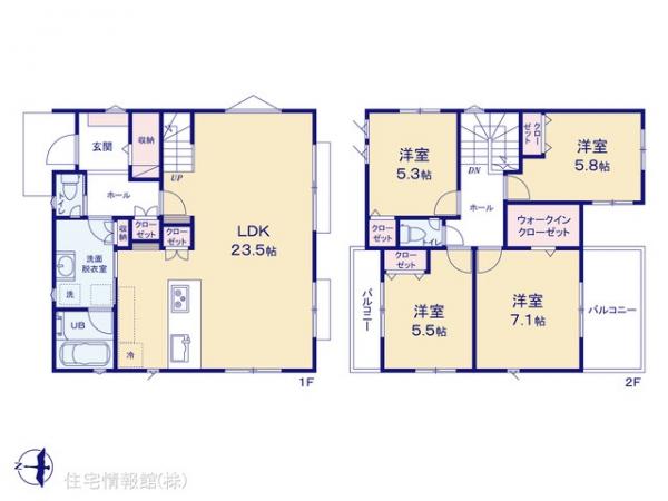 新築戸建 神奈川県横浜市港北区篠原東２丁目19-6 横浜市営地下鉄ブルーライン岸根公園駅 6,080万円