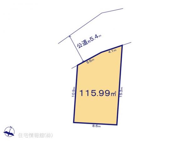 土地 千葉県柏市増尾８丁目109-7 東武野田線逆井駅 2,100万円