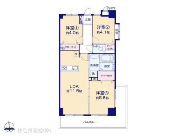 中古マンション 神奈川県藤沢市円行１丁目19-8 小田急江ノ島線湘南台駅 2,490万円