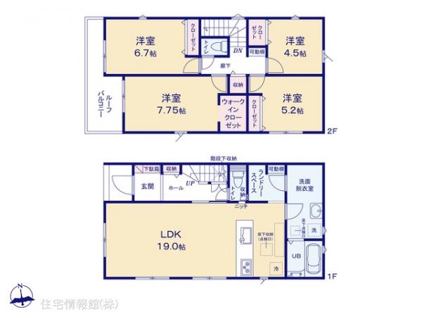 新築戸建 東京都八王子市上壱分方町345 JR中央線西八王子駅 3,430万円