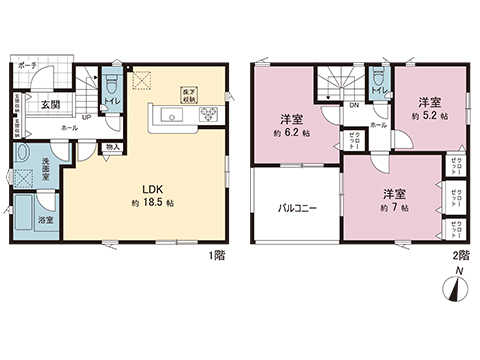新築戸建 宇都宮市野沢町 JR東北本線 (宇都宮線）宇都宮駅 2,490万円