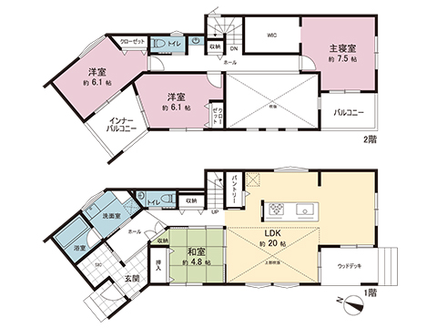 新築戸建 座間市南栗原３丁目 相鉄本線さがみ野駅 7,680万円