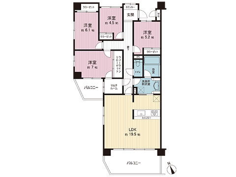 中古マンション 八王子市椚田町 京王高尾線めじろ台駅 2,849万円