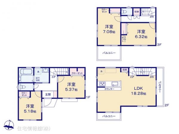 新築戸建 埼玉県さいたま市大宮区高鼻町２丁目179 JR京浜東北線大宮駅 5,980万円