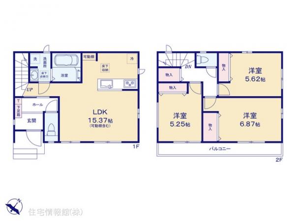新築戸建 千葉県船橋市大穴南５丁目23-24 京成松戸線高根公団駅 2,890万円