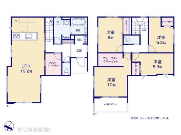 新築戸建 千葉県船橋市上山町３丁目528-1 東武野田線馬込沢駅 4,648万円