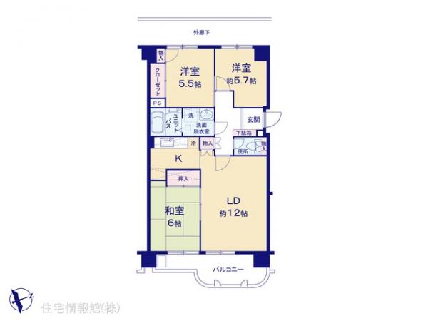 中古マンション 神奈川県川崎市麻生区白山１丁目2-2 小田急線新百合ヶ丘駅 2,650万円