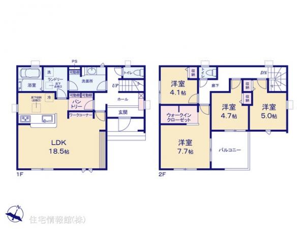 新築戸建 埼玉県春日部市緑町２丁目 東武野田線藤の牛島駅 3,680万円