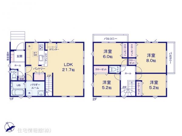 新築戸建 千葉県船橋市大穴南２丁目13-23 京成松戸線三咲駅 3,999万円