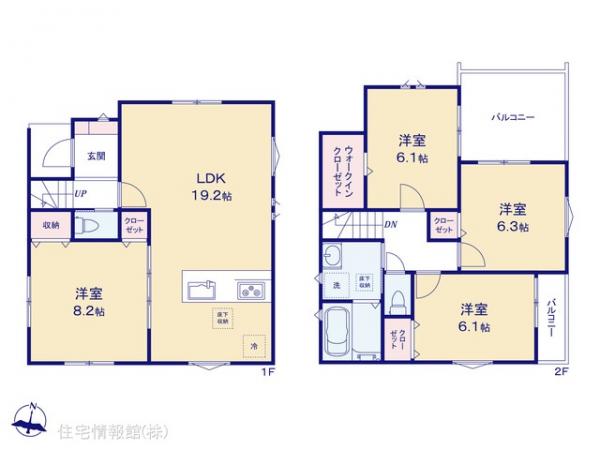 新築戸建 埼玉県草加市新里町1017-8 日暮里・舎人ライナー見沼代親水公園駅 4,280万円