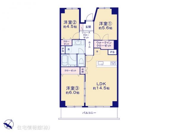 中古マンション 神奈川県横浜市南区六ツ川３丁目85-6 京急本線弘明寺駅 2,099万円