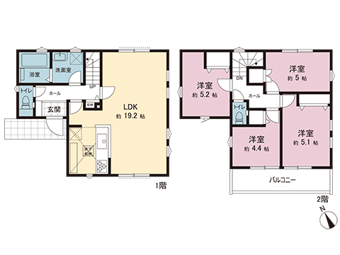 新築戸建 藤沢市本藤沢３丁目 小田急江ノ島線藤沢本町駅 5,399万円