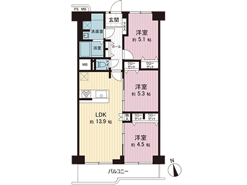 中古マンション 府中市是政５丁目 西武多摩川線是政駅 2,990万円