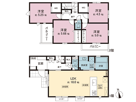 新築戸建 横浜市泉区緑園７丁目 相鉄いずみ野線南万騎が原駅 7,430万円