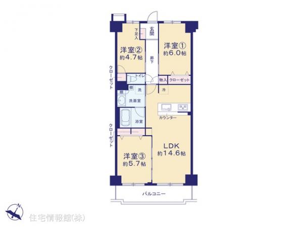 中古マンション 神奈川県相模原市南区上鶴間本町６丁目3-1 小田急線相模大野駅 2,990万円