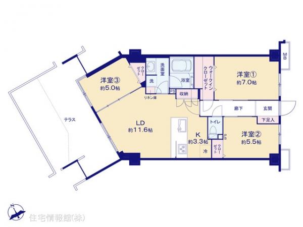 中古マンション 神奈川県横浜市磯子区森６丁目16-2 京急本線屏風浦駅 4,780万円
